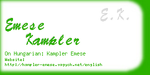 emese kampler business card